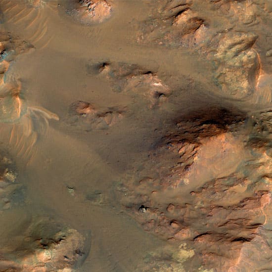 Каменистый ландшафт Марса